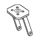 Swivel Wheel Mount (Includes Bolt, Nut and Spacers) - Little Beaver 30253-A