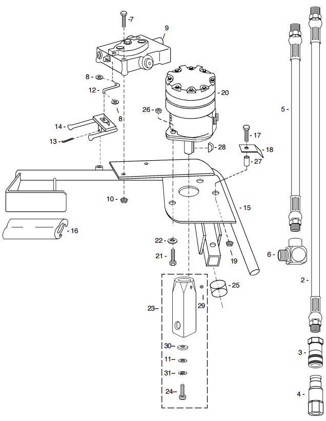 Little Beaver One Man Handle Part Diagram