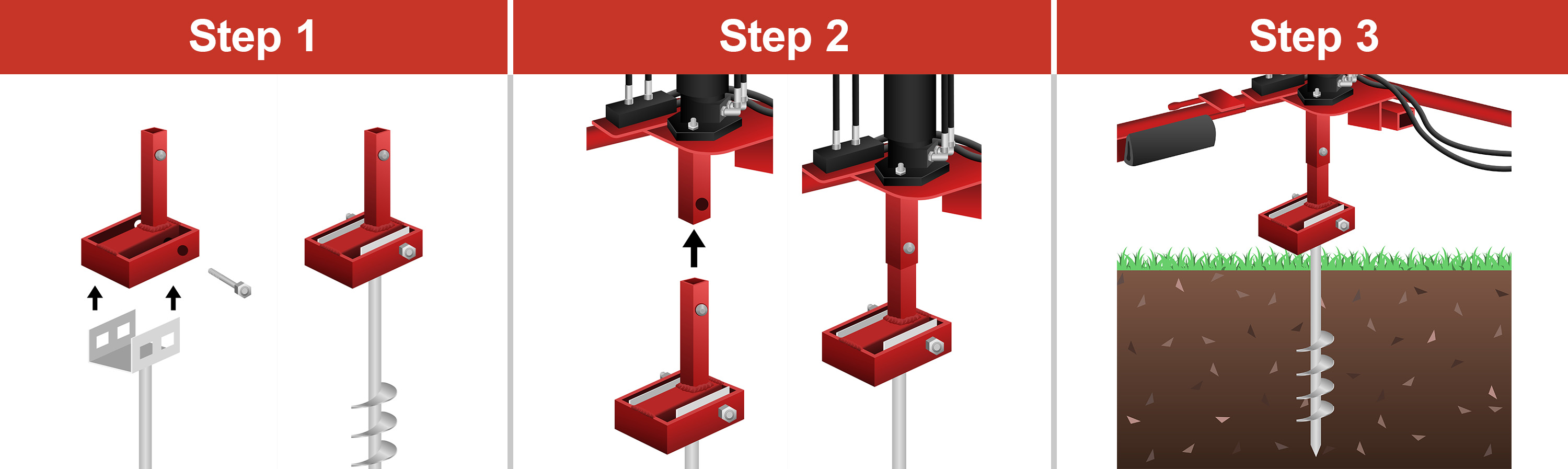 how to install a mobile home anchor using little beaver earth drills graphic