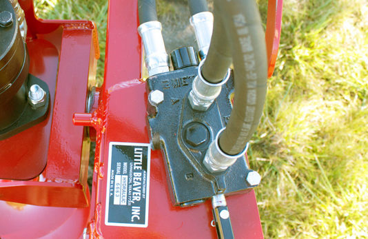 Little Beaver Hydraulic Earth Drill Close-Up